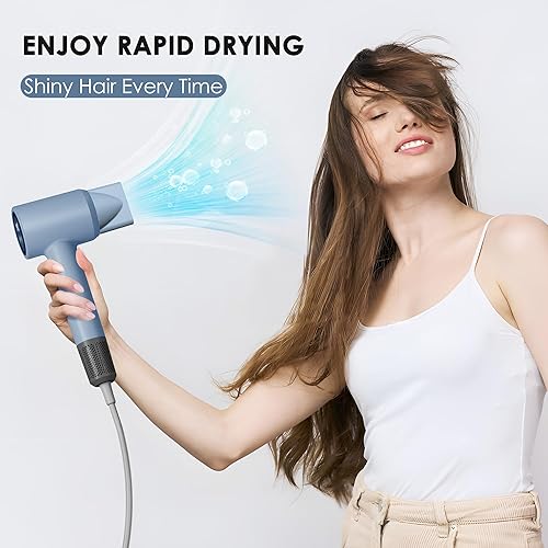Miniatura 2 de Secador de pelo difusor, secador iónico profesional con difusor para cabello rizado, motor sin escobillas de 110000 rpm, secador de pelo de alta