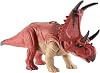 Jurassic World Dominion Dinosaur Figure Diabloceratops Wild Roar with Sound & Attack Action, Medium Size Posable, Toy Gift with Connected Digital Play