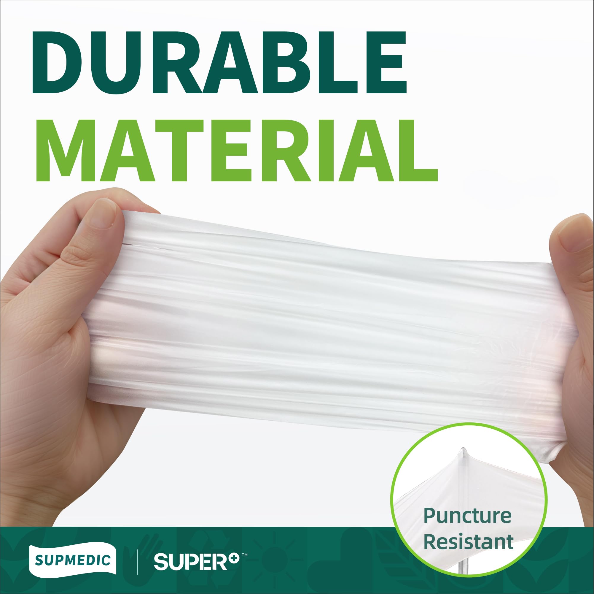 Supmedic Lot de 1 000 gants d'examen jetables en vinyle transparent, sans poudre et sans latex, de qualité alimentaire, 1 000 pièces (XL)