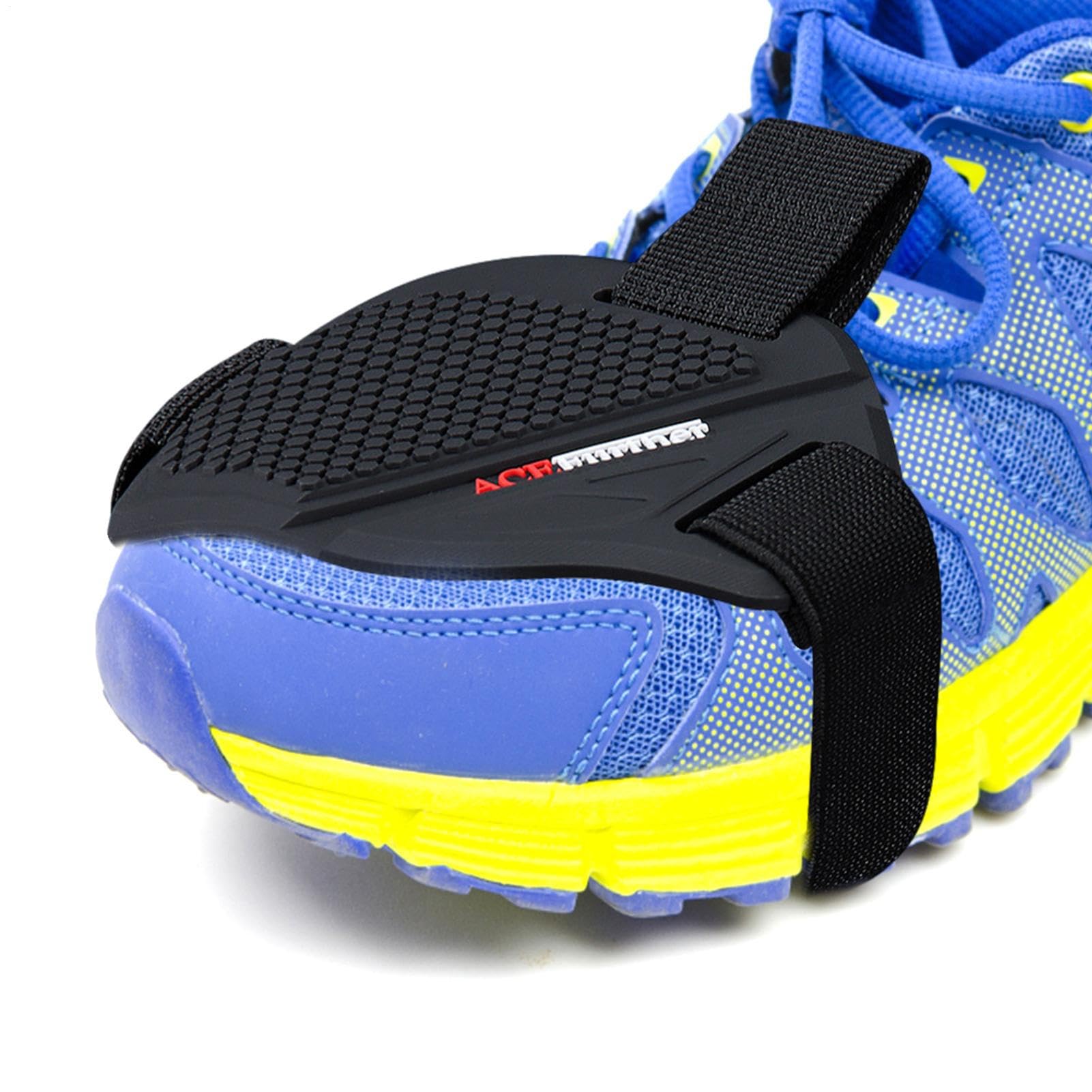 Copriscarpe per cambio moto, in gomma, protezione per scarpe da equitazione, stivali | nero con design elegante, protezione antiscivolo per moto, scarpe sportive, escursionismo, protezione quotidiana