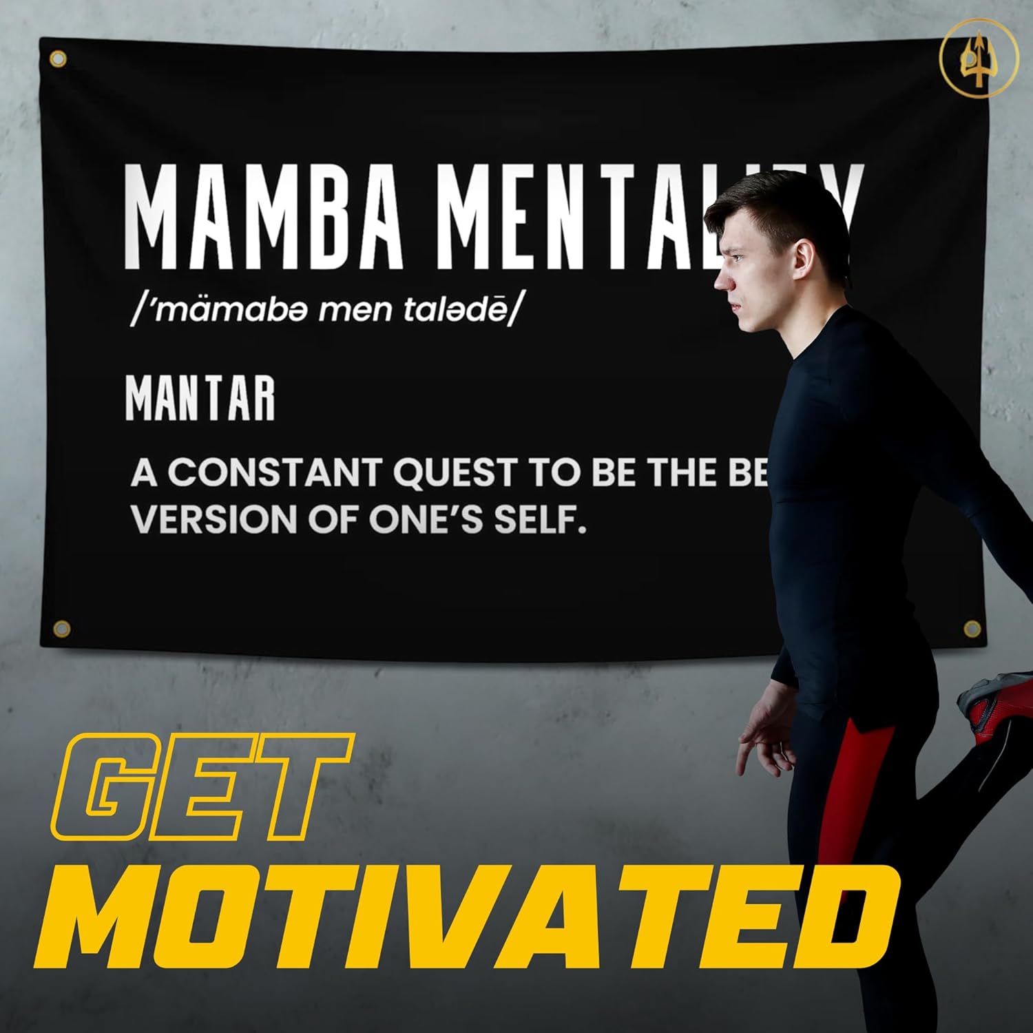 Kobe Bryant Mamba Mentality Motivational Gym Banner – Discipline Poster for Gym, Dorm, Home Workout Space – Cool Fitness Wall Decor – Durable Polyester, Double Stitched – 3x5 Feet - Image 6