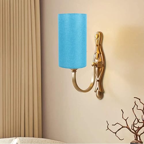 Miniatura 2 de Angoily Pantalla de lámpara de luz, pantalla de tambor alto, cubierta de mesa de lino, pantalla cilíndrica, de fácil montaje, cubierta de clip para