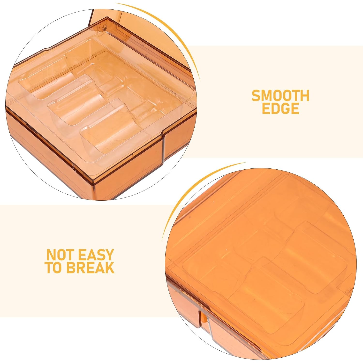 2pcs Lab Ampoule Storage Holder with Lid 3 Slot Sample Carrying Case Lightproof Ampoule Organizer for Bottle Vial Protection