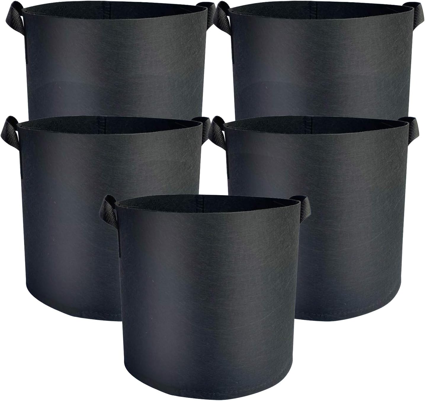 Ferfil Grow Bags 3 Gallon 5 Pack, Fabic Potato Grow Bag for Vegitables in Garden