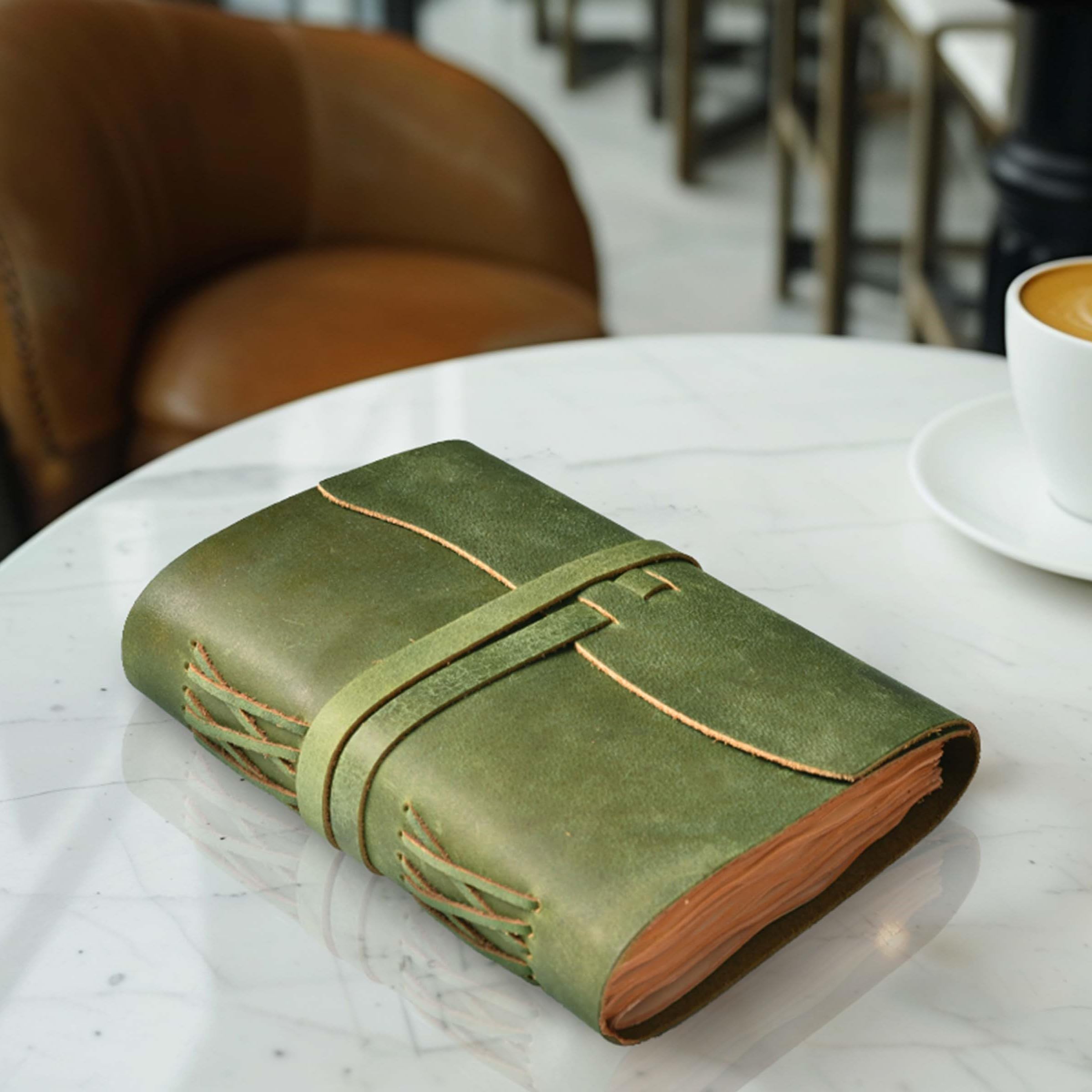 LEATHER VILLAGE Leather Journal - Vintage Leather Journal - View #10