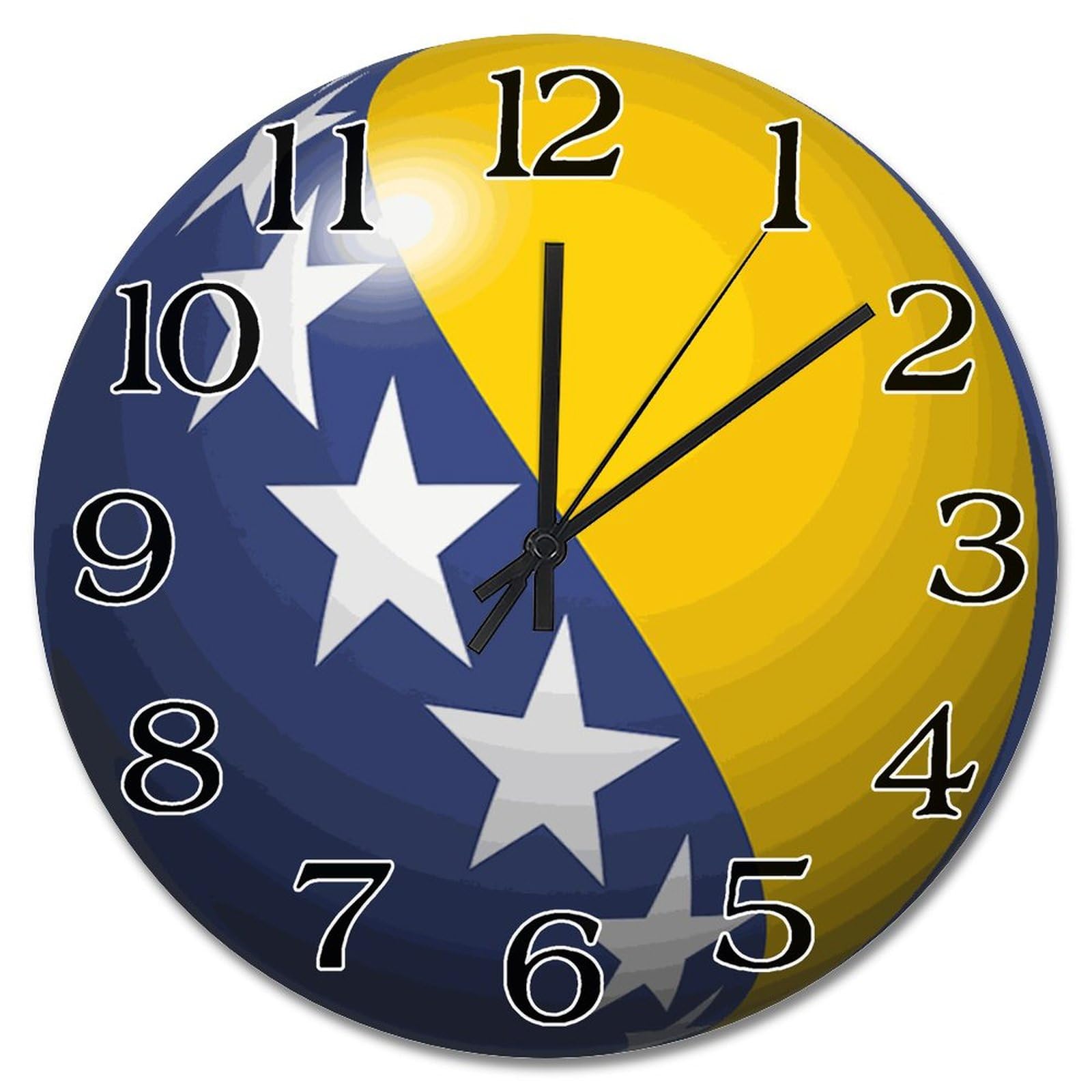 Horloge murale en bois Bosnie-Herzégovine pile pour chambre et salon