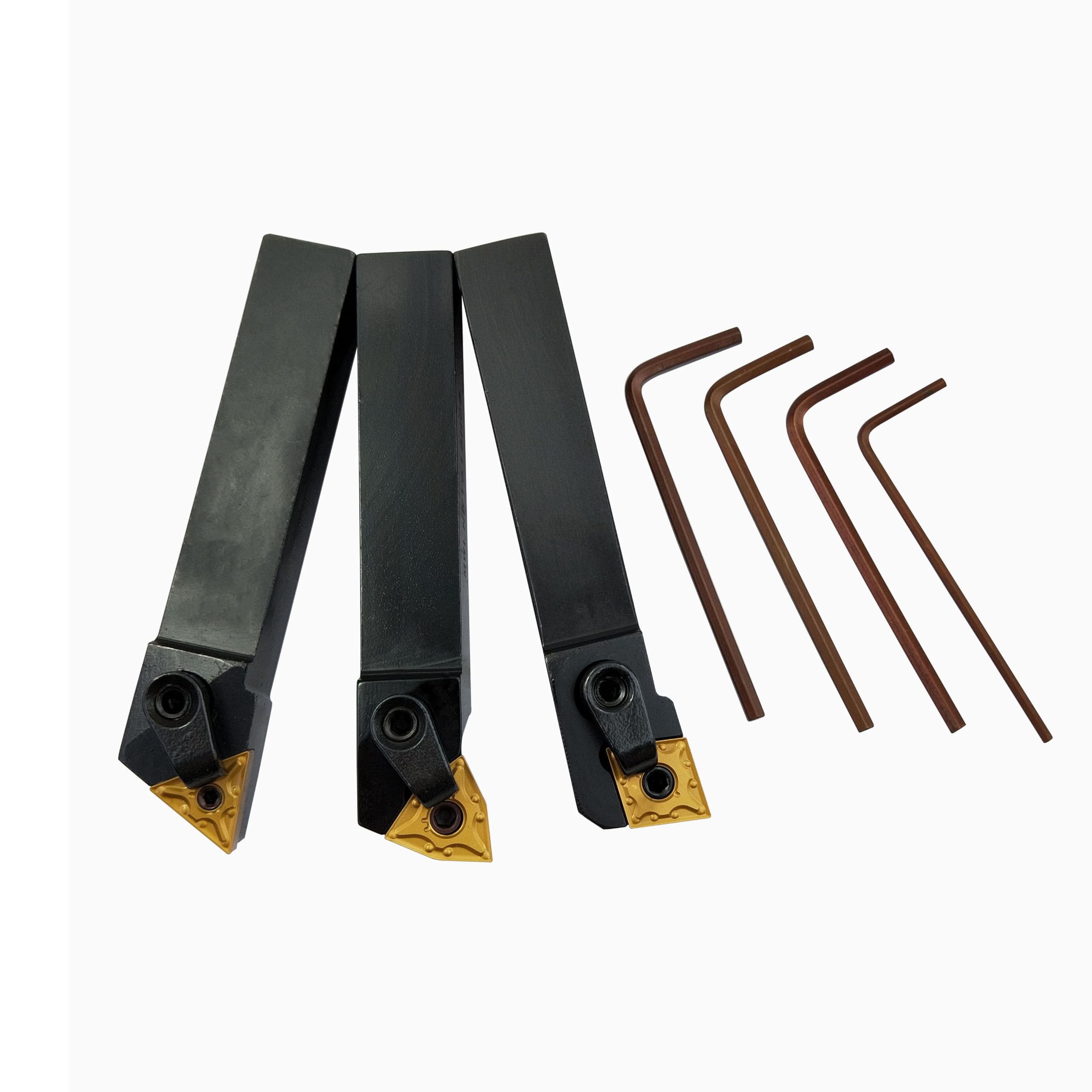 5/8" 16PCS Porte-outils de tour CNC à cercle excentré, MTJNR1616H16+MWLNR1616H08+MCLNR1616H12+WNMG431, CNMG431, TNMG331 inserts en carbure + ST1603, SW0804, SC1204+MCT513, MCT617+HL1814 + MCS625