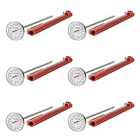 Vista 1 de Taylor 5989N - Termómetro clásico de lectura instantánea de 1 pulgada (6, plateado)