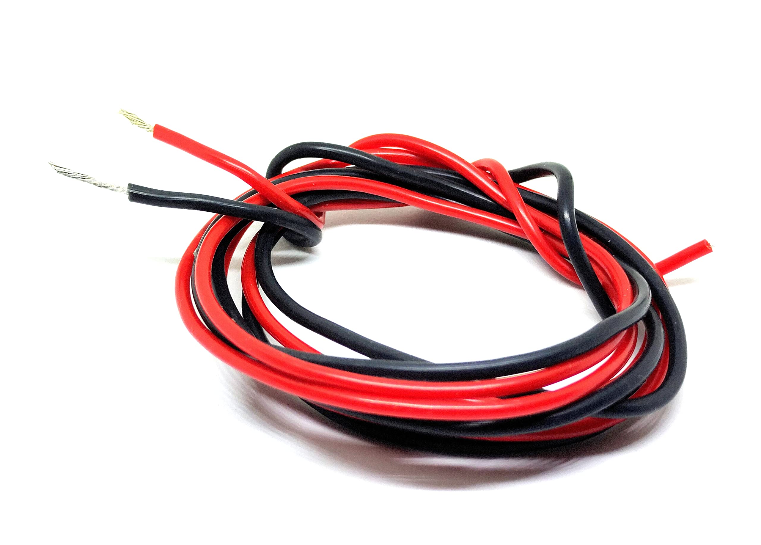 INVENTO 5mtr 18 AWG 0.75 sq.mm High Durability 20A Tinned Copper Silicone Wire Flexible Red & Black Cable 2.4mm Dia High Temperature for DIY-image-4