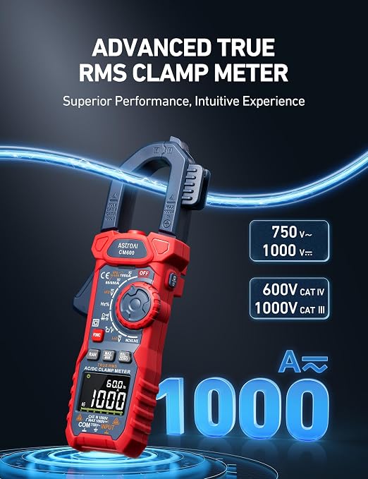 Pinza Amperimétrica AstroAI CM6K0R 6000 Cuentas miniatura 2