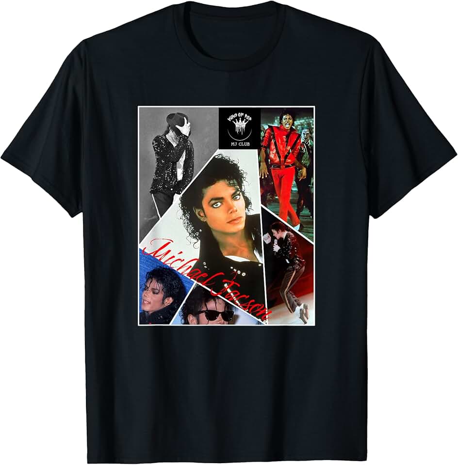 The king of pop Michael Jackson King of Pop T-Shirt Tees for Men and Women Music Fans