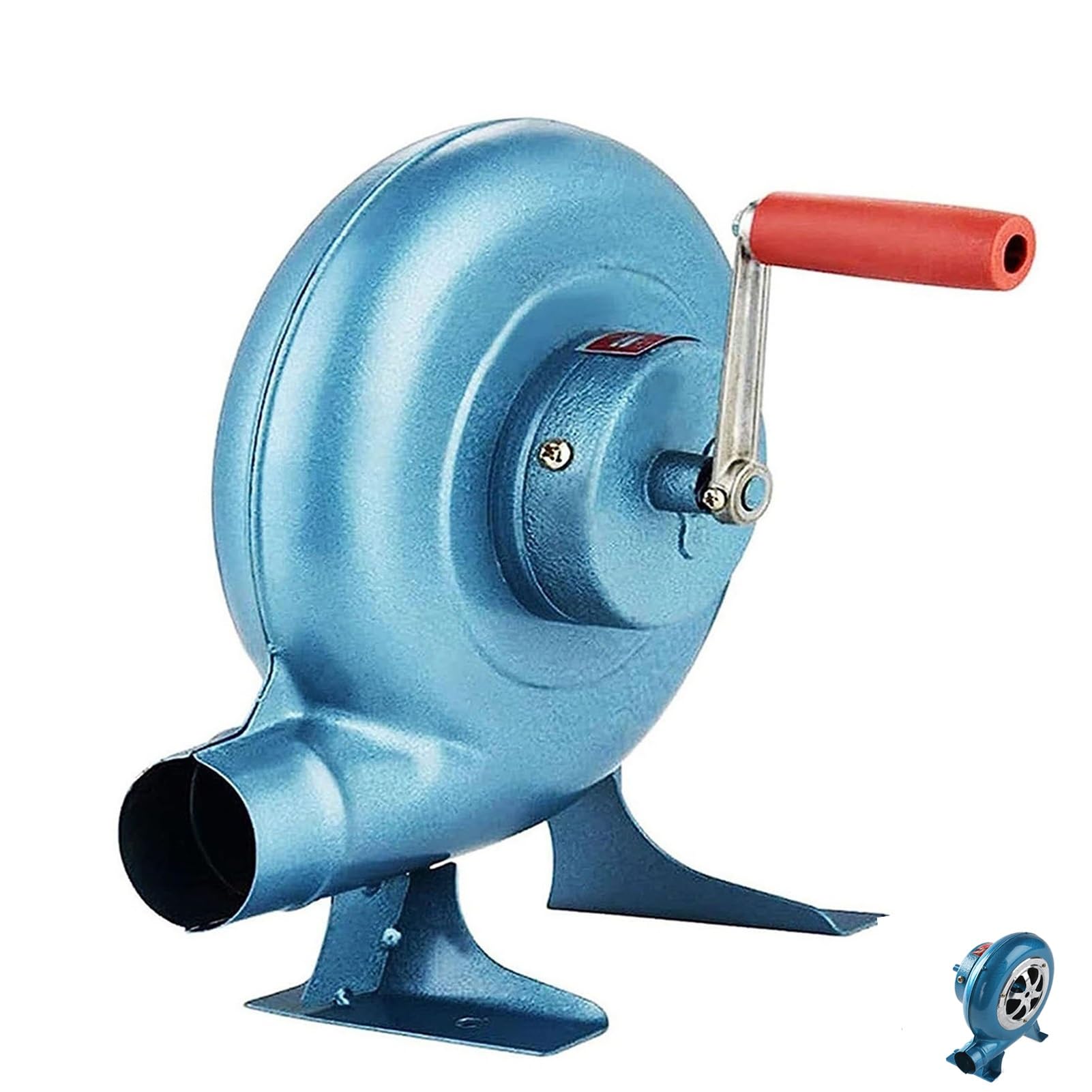 Soplador inflable comercial para barbacoa, ventilador manual para palomitas de maíz con engranaje de hierro, soplador manual para barbacoa con engranaje de hierro, soplador para parrilla par