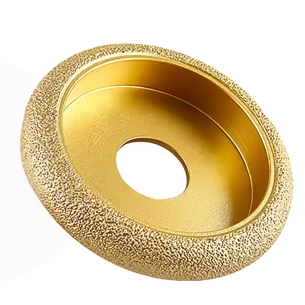 MiJunHD 3inch 75mm Brazed Diamond Grinding Wheel Polishing Disc Stone Edging Wheel for Granite Marble Porcelain Tile Quartz Trimming 1Pc (Roman Slotted, Thickness 15mm)
