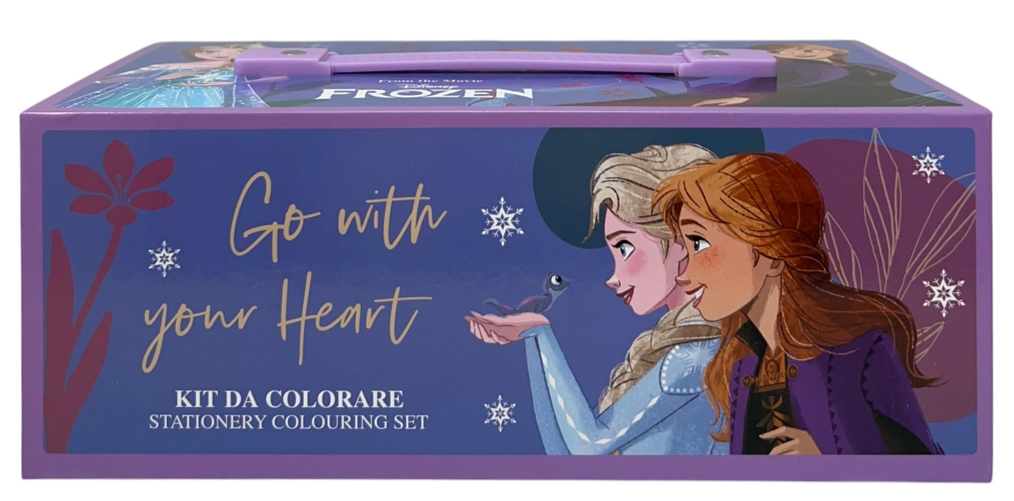 Disney Frozen Children's Colouring Box 52 Piece Set of Colours and Stationery Box with Drawers Drawing and Painting Kit - Image 4