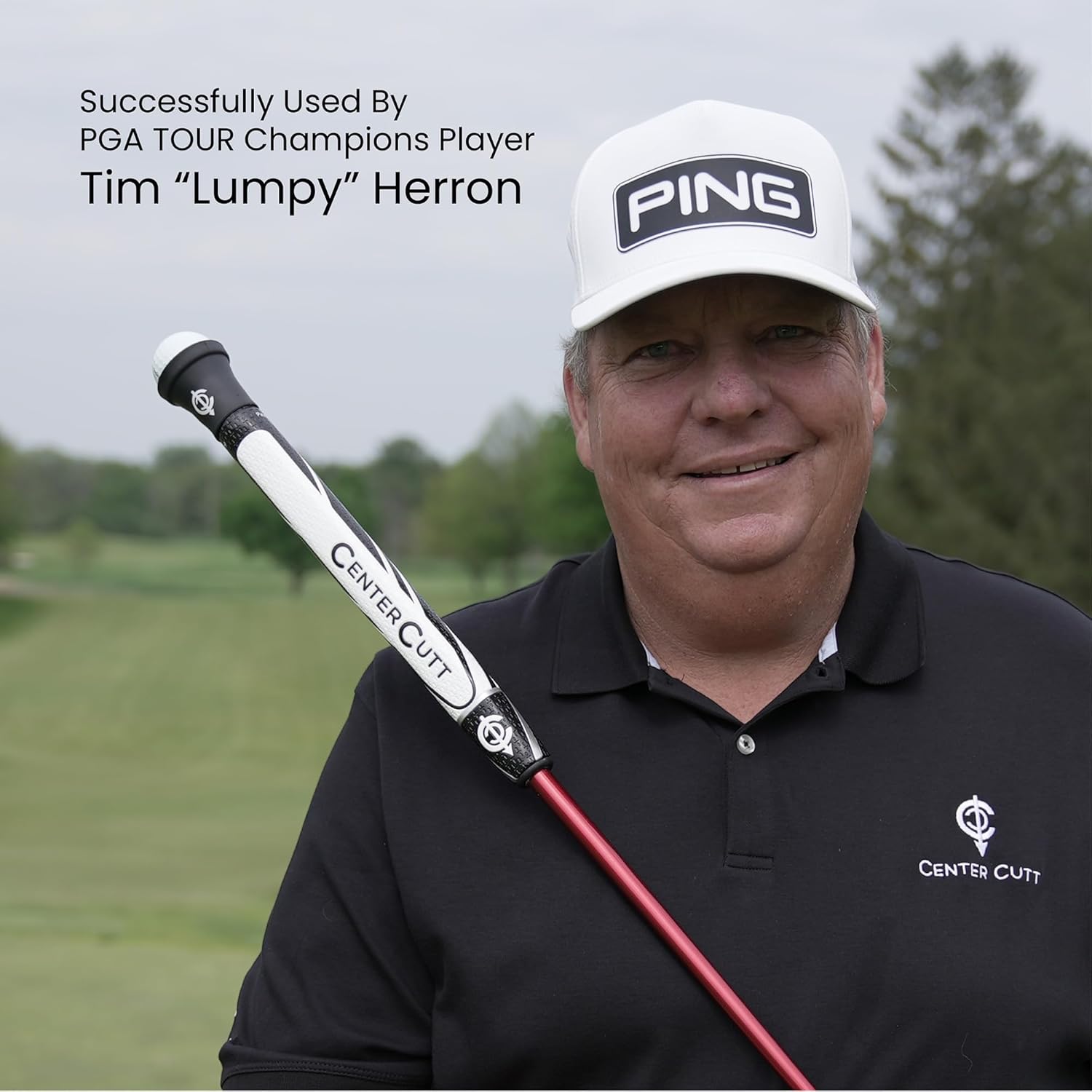 Golf Putter Grip | Ball Pickup Grip With Ball Retrieving Suction Cup | Conforms With The Official Rules of Golf