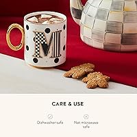 Vista 4 de MACKENZIE-CHILDS Mi Taza, Taza de Café de Cerámica Decorativa con Asa, V