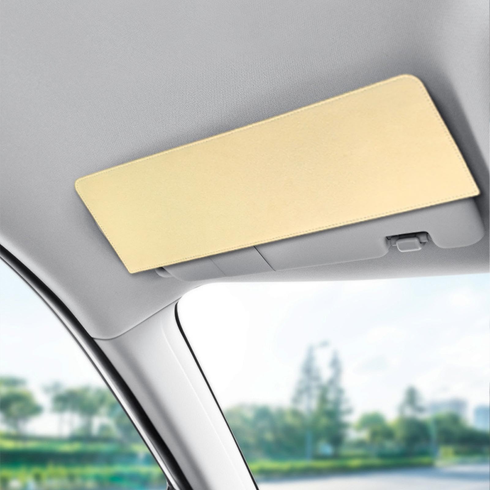 Riloer Estensione Parasole Per Auto – Regolabile 360°, Antiriflesso, In ABS, 31x18 Cm, Per Tutti I Veicoli, Facile Da Installare