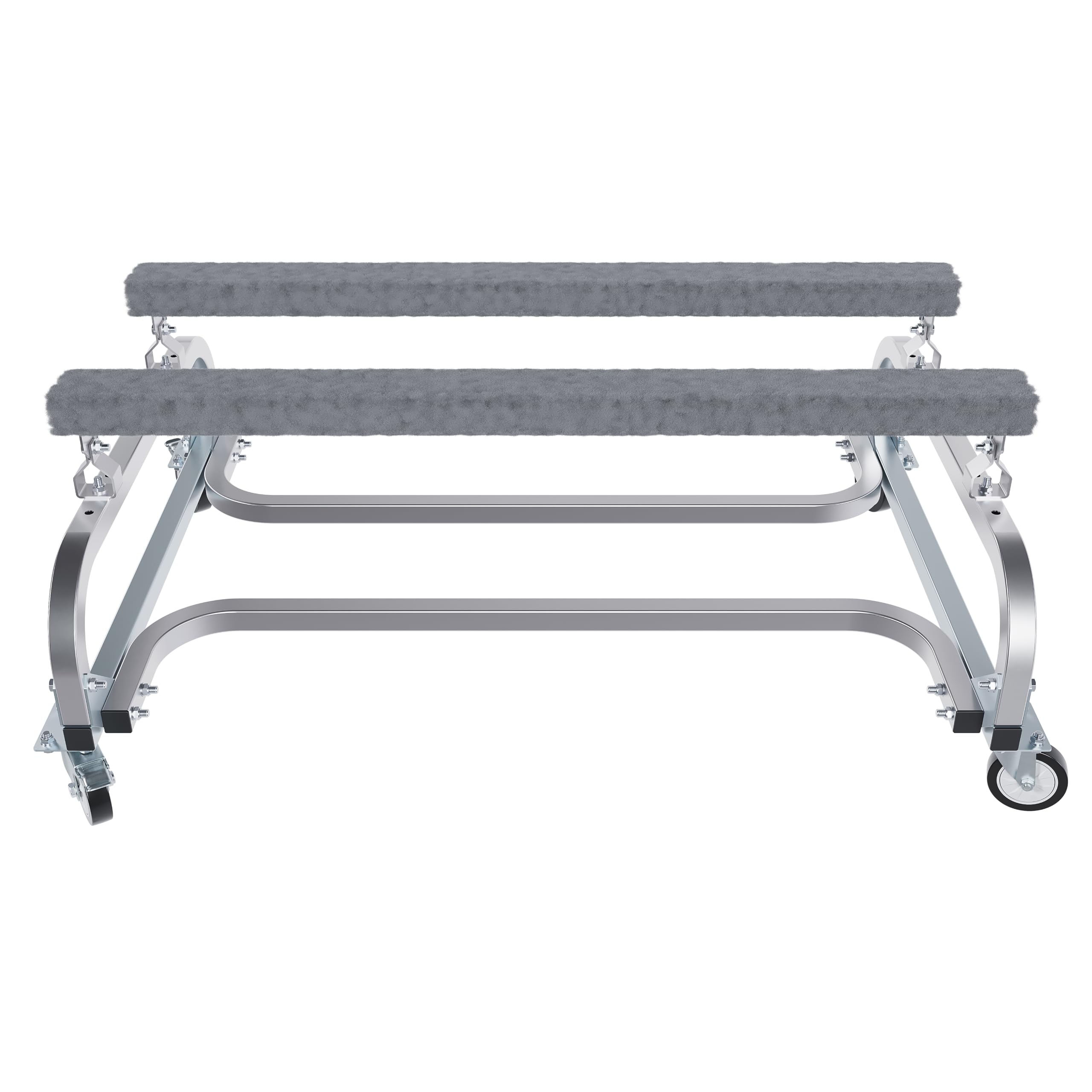 ECOTRIC 1000 LBS Capacity Watercraft PWC Dolly Boat Jet Ski Stand Storage Trailer Watercraft Cart Watercraft Dolly PWC Dock Slipway Cart Adjustable Bunks W/ 4 Casters and 2 Brakes