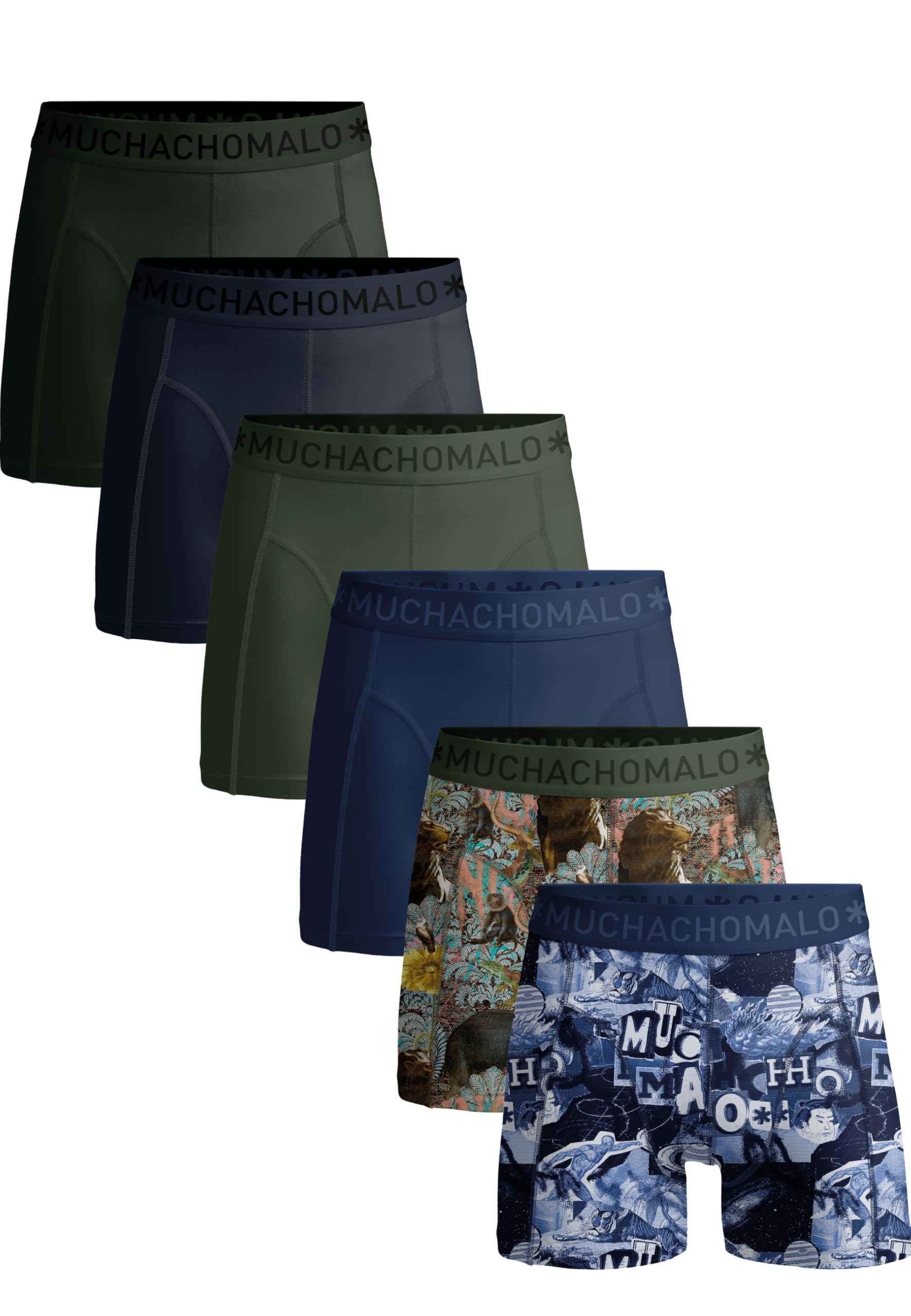 Calzoncillos para hombre Muchachomalo pack de 6 bóxers clásicos de algodón 7