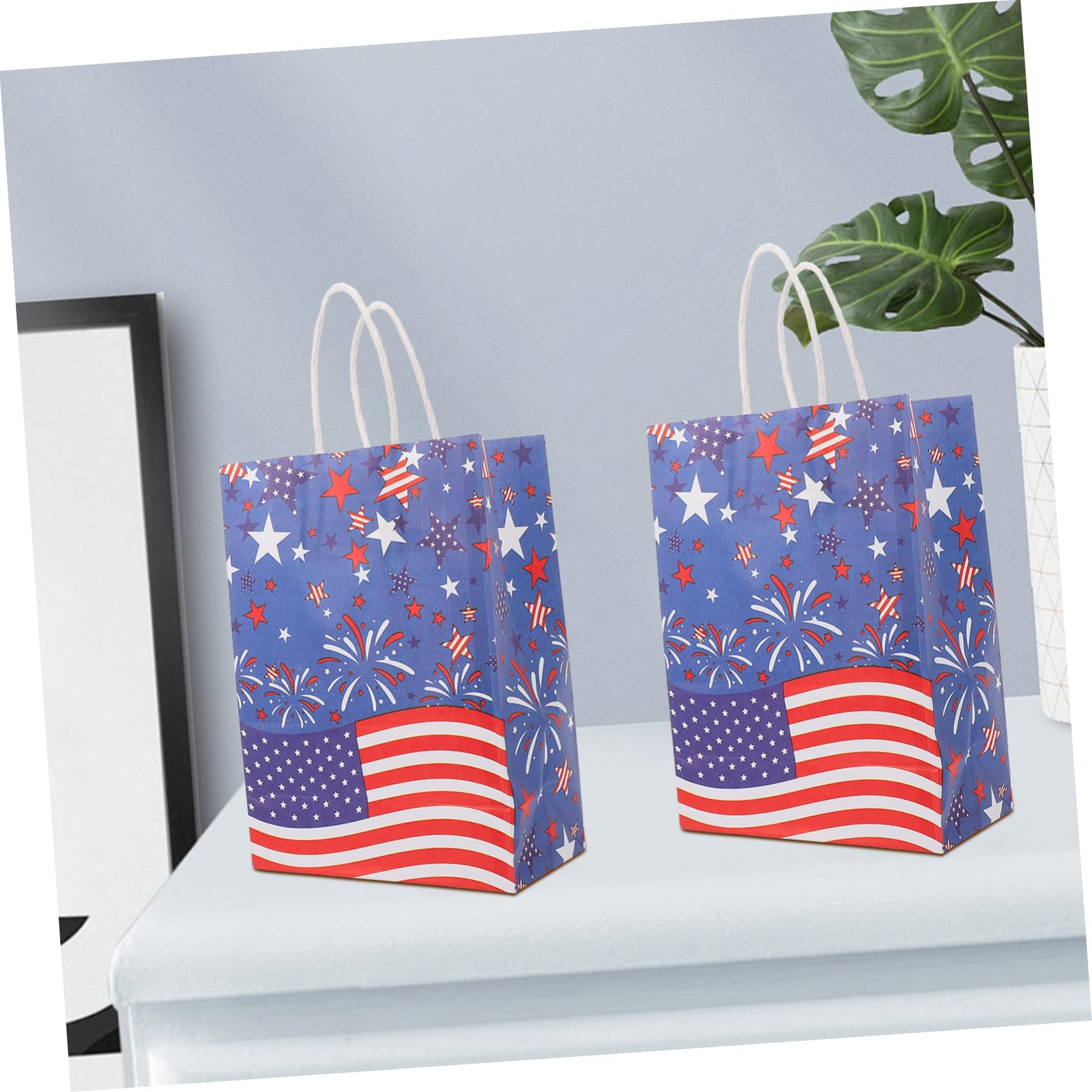 SHINEOFI 5 Sätze Geschenktüte Zum Unabhängigkeitstag Mittlere Geschenktüten Geschenktüte Groß Große Geschenktüte Tragbare Geschenktüten Kleine Geschenktüten Partytaschen Papier 12 Stück * 5
