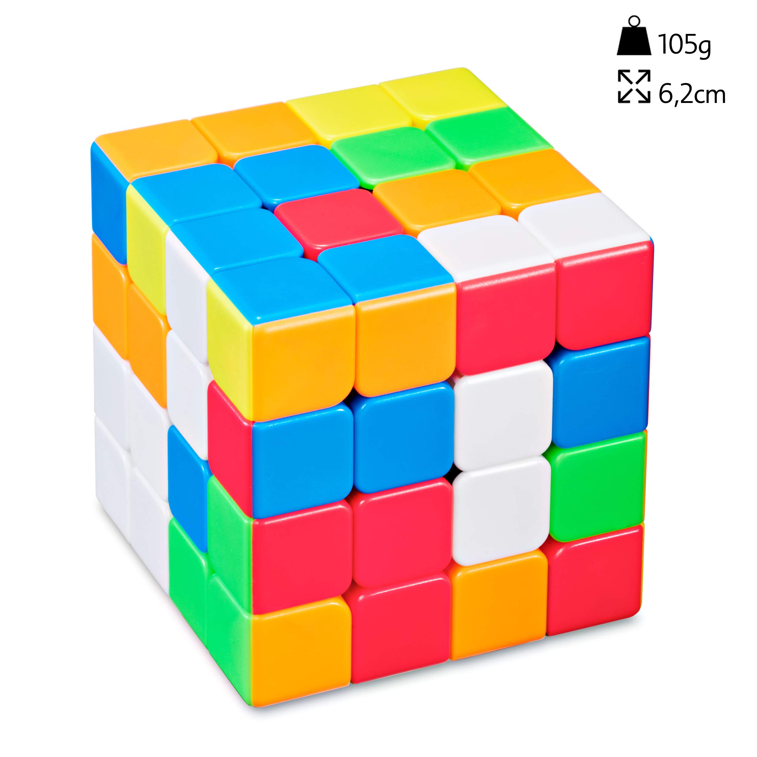 CUBIDI Magic Cube 4x4 - Type Sydney - Stickerless - Fidget Toy 4x4x4-3D Puzzle Sensory Toys - Puzzles for Adults & Kids - Stress Relief Toys - Fidget & Finger Toys Perfect as Travel Games - Image 2