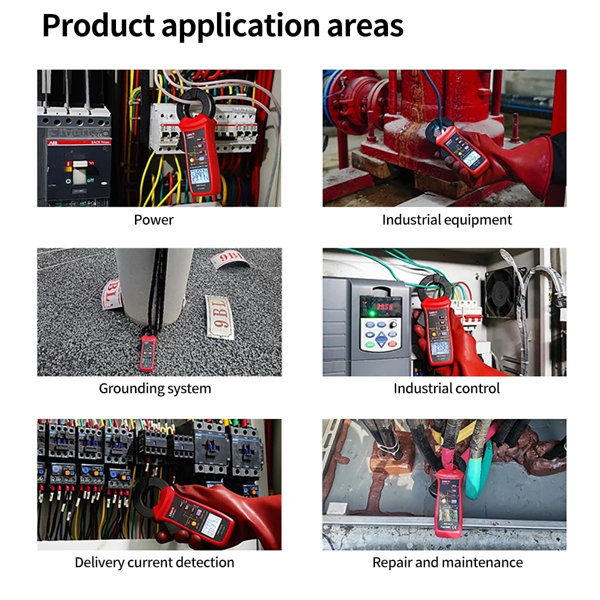 UNI-T UT251C+ Digital AC Leakage Current clamp Meter,1uA Resolution,3mA-60A,Φ1.5inch/40mm,3000 Counts Micro Current Tester AC Leak Current Pliers,with Bluetooth LPF Measure Harmonic Test