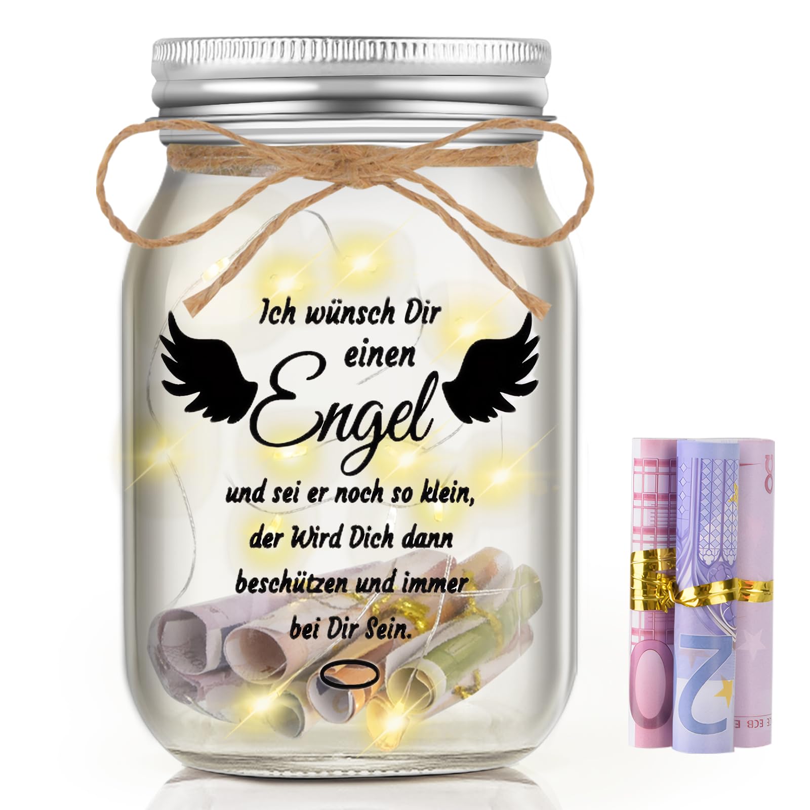 Charfia Konfirmation Geschenk, LED Flaschenlicht Geschenk Konfirmation Kommunion Geschenke für Mädchen Junge, Konfirmationsgeschenk für Jungen Geldgeschenk Geschenke zur Kommunion