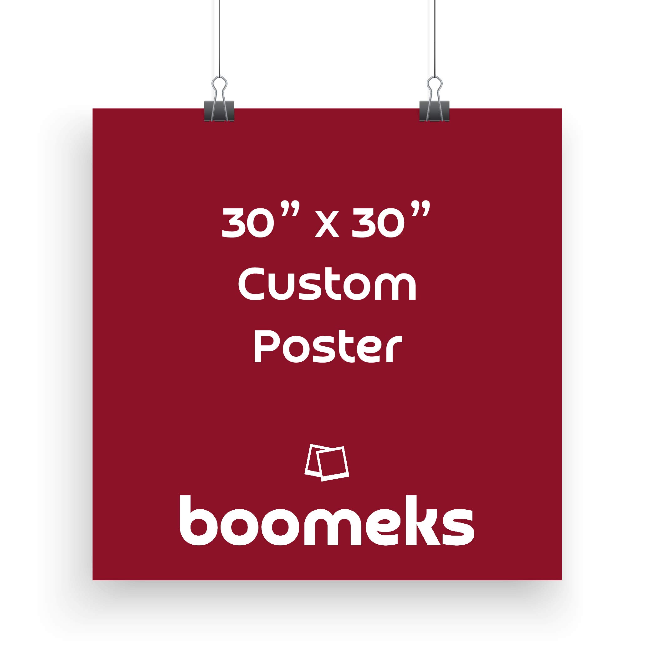 Boomeks - Upload Your Image/Photo - Custom Personalized Photo to Poster Printing, Wall Art Prints - (30 X 30 inches)