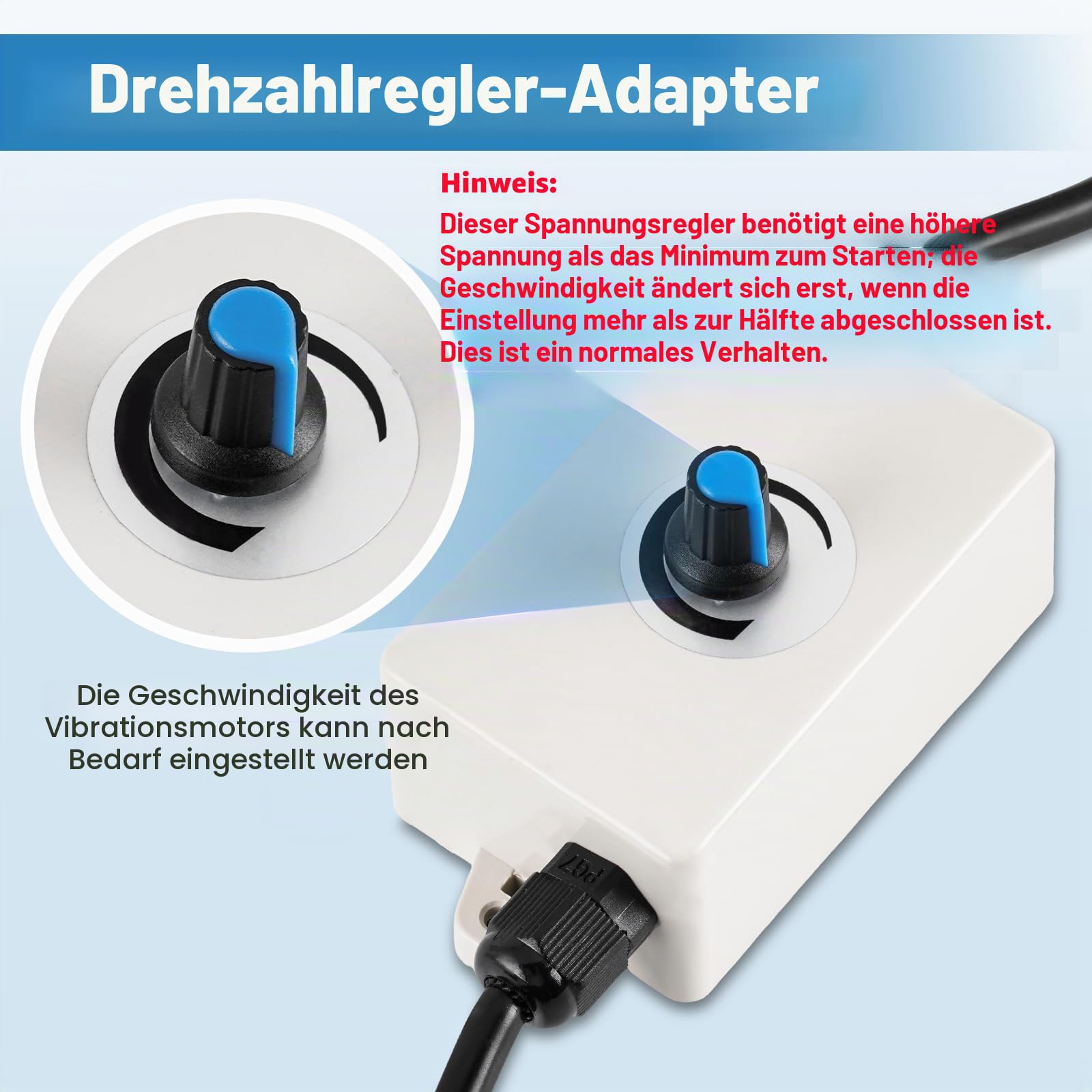 MXBAOHENG Elektrischer Vibrationsmotor mit Stecker 30 W Erregungskraft 20kg