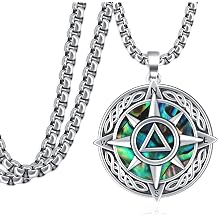 Sobriety Gifts for Men Sterling Silver Compass Alcoholics/Narcotics Anonymous Pendant Necklace Recovery Gifts for Men Women