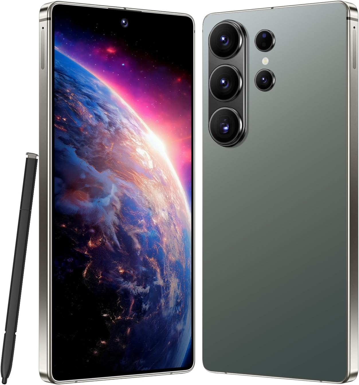 I26 Ultra Unlocked Smartphone,6.99" HD+ Display,Built in Pen,16+512GB Unlocked Phone,Snapdragon 8 Gen4,7000mAh Dual Speakers 5G/Face ID/Fingerprint Lock/Dual SIM/GPS(Green)