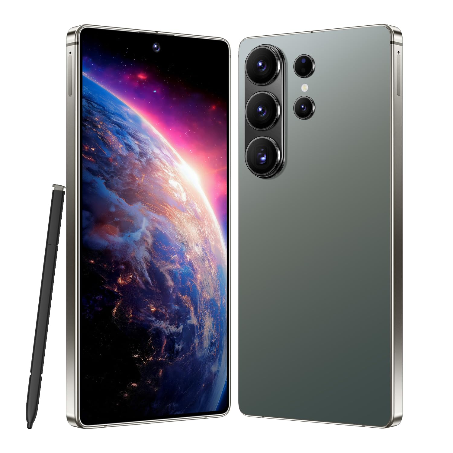 I26 Ultra Unlocked Smartphone,6.99" HD+ Display,Built in Pen,16+512GB Unlocked Phone,Snapdragon 8 Gen4,7000mAh Dual Speakers 5G/Face ID/Fingerprint Lock/Dual SIM/GPS(Gray) — view 17