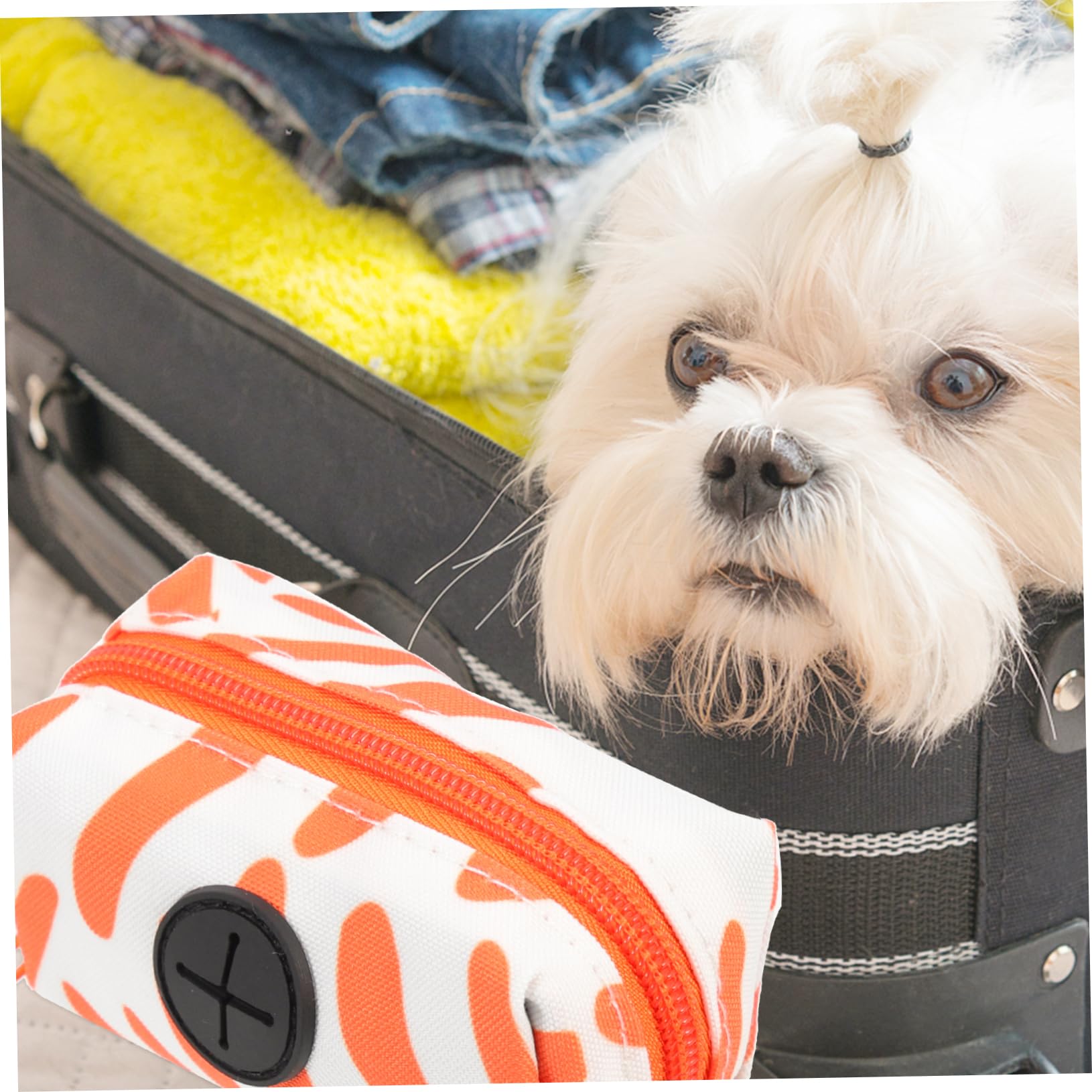 INOOMP 5 Uds Bolsa para Excrementos De Perro Bolsa De Almacenamiento Bolsa De Excrementos para Mascotas Soportes para Bolsas De Excrementos Correa para Bolsa para Excrementos Dispensador