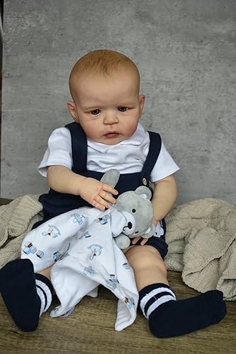 Miniatura 2 de iCradle Muñecas de bebé Reborn de 24 pulgadas con cuerpo de tela suave realista Reborn con ropa para regalo de cumpleaños