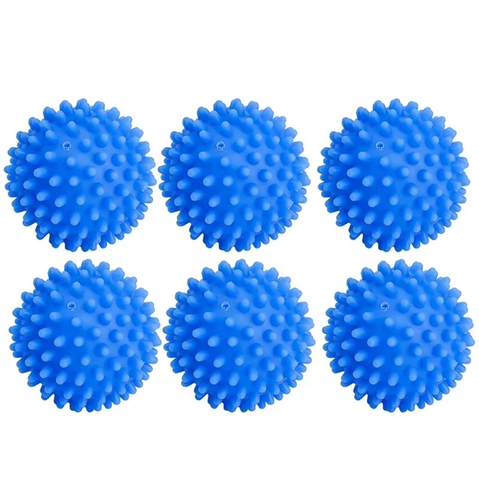 Tumble Dryer Balls, Laundry Balls Multicolor 6 Pcs(Blue 6pcs)