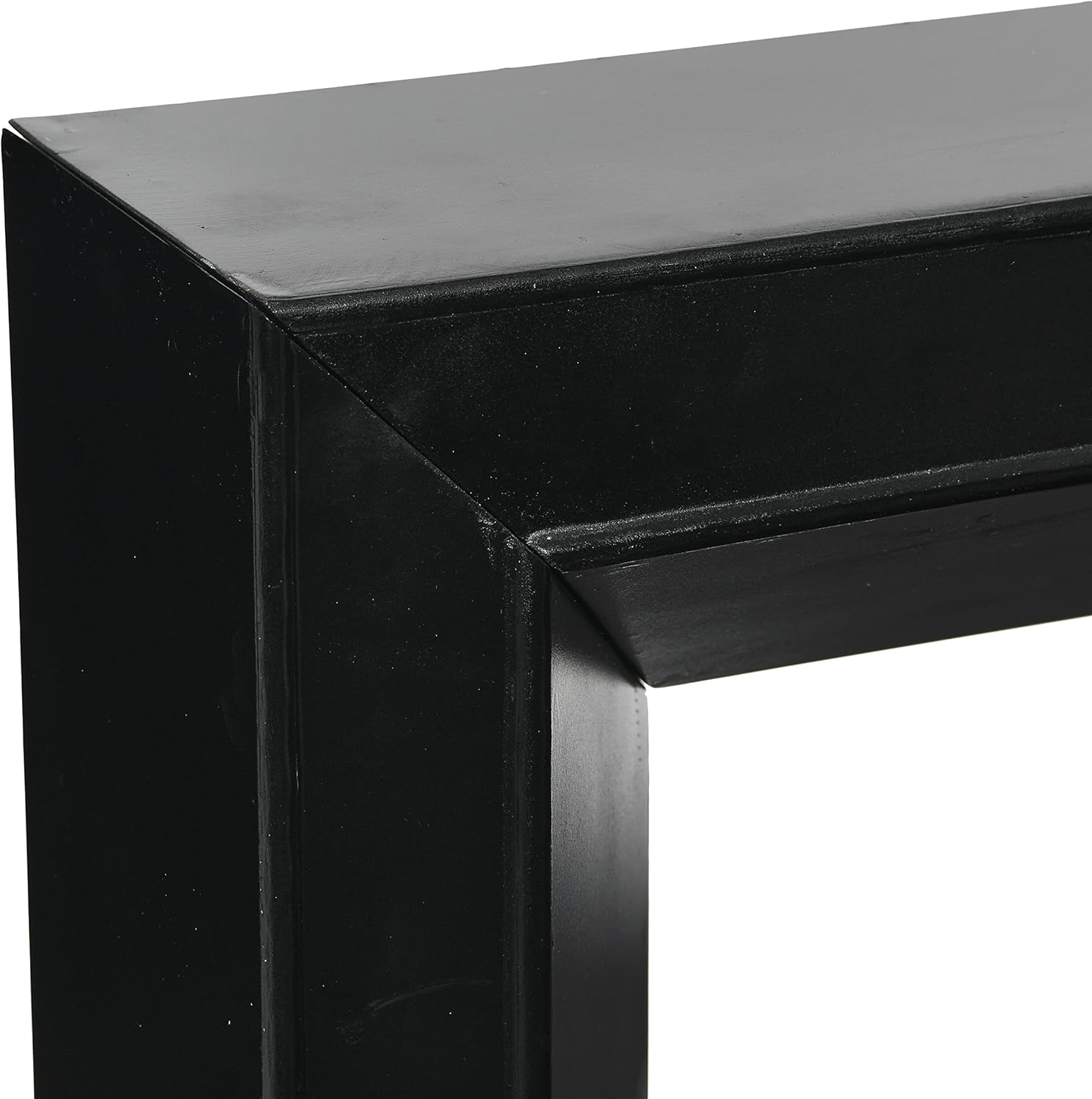 Creative Co-Op Modern Fireplace Mantel, Black