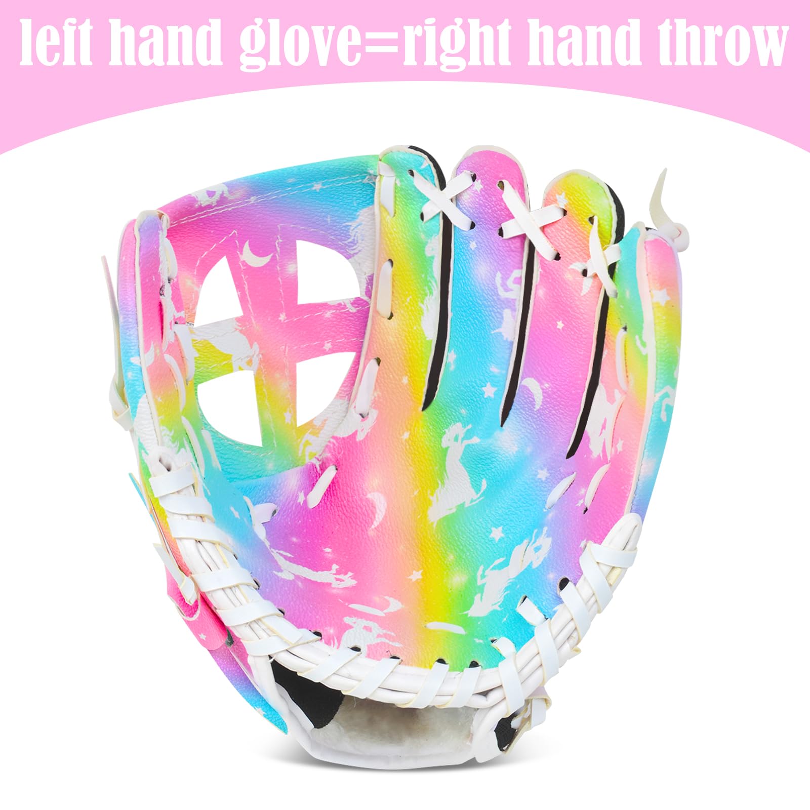 Gant de baseball pour enfants, gants de softball, gant de baseball et softball pour enfants filles, gants de baseball pour entraînement et jeu débutant, gant main gauche, main droite