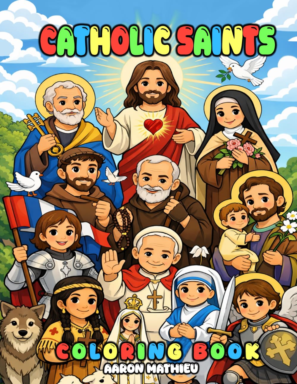 Catholic Saints Coloring Book