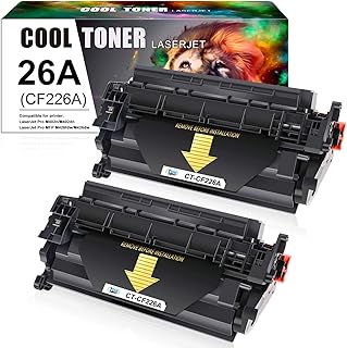 Cool Toner Compatible Toner Cartridge Replacement for HP 26A CF226A 26X CF226X Laserjet Pro M402n M402dn M402dw M402 Laser...