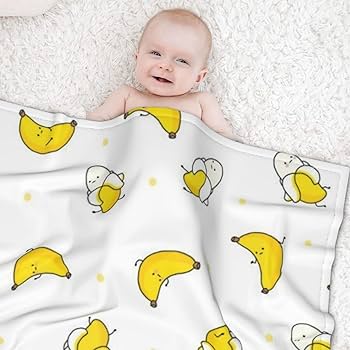 Amazon.co.jp: おくるみ ベビー毛布 バナナ柄 フルーツ 柄 ベビー 