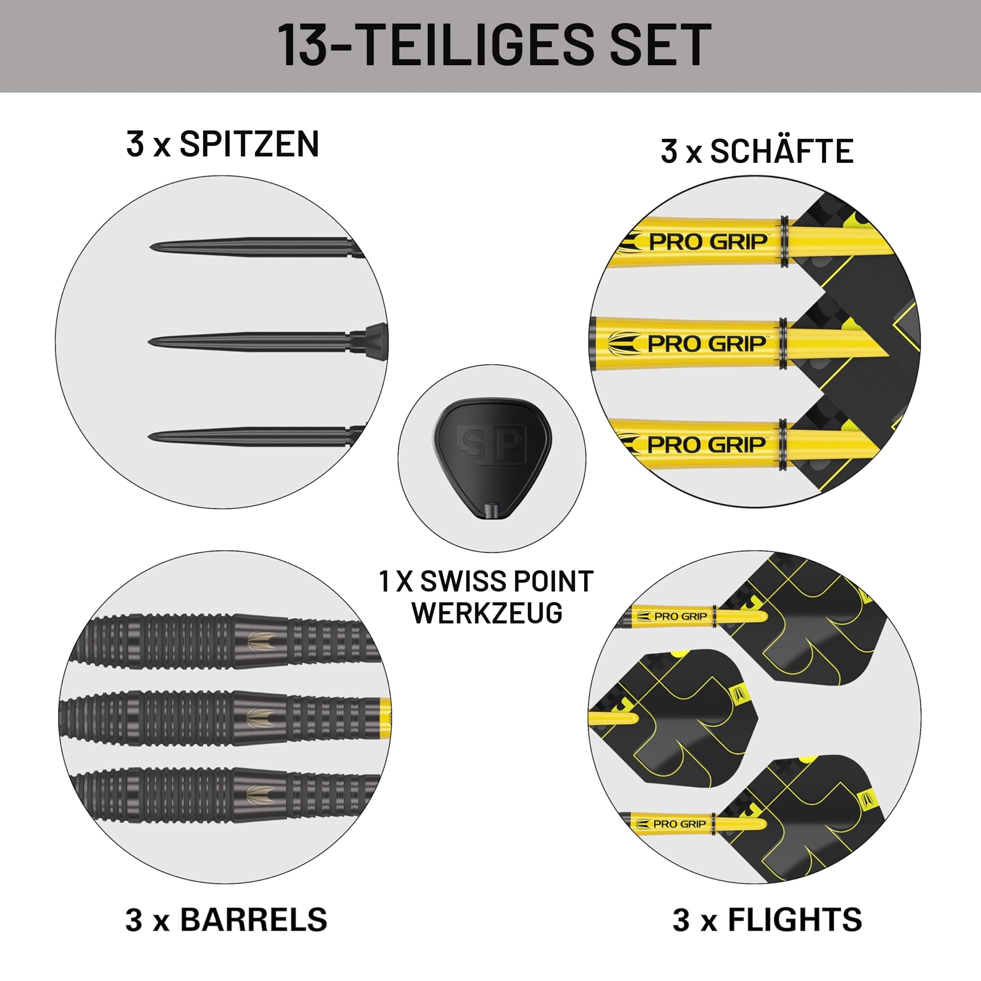 Target Darts Bolide Void 90% Tungsten Dart Set, Stahlspitzen-Darts mit Schweizer Spitze | 21G/22G/23G/24G/25G/25G | Professionelle Dart-Sets, Schwarze Darts, Schweizer Spitze-Werkzeug inklusive