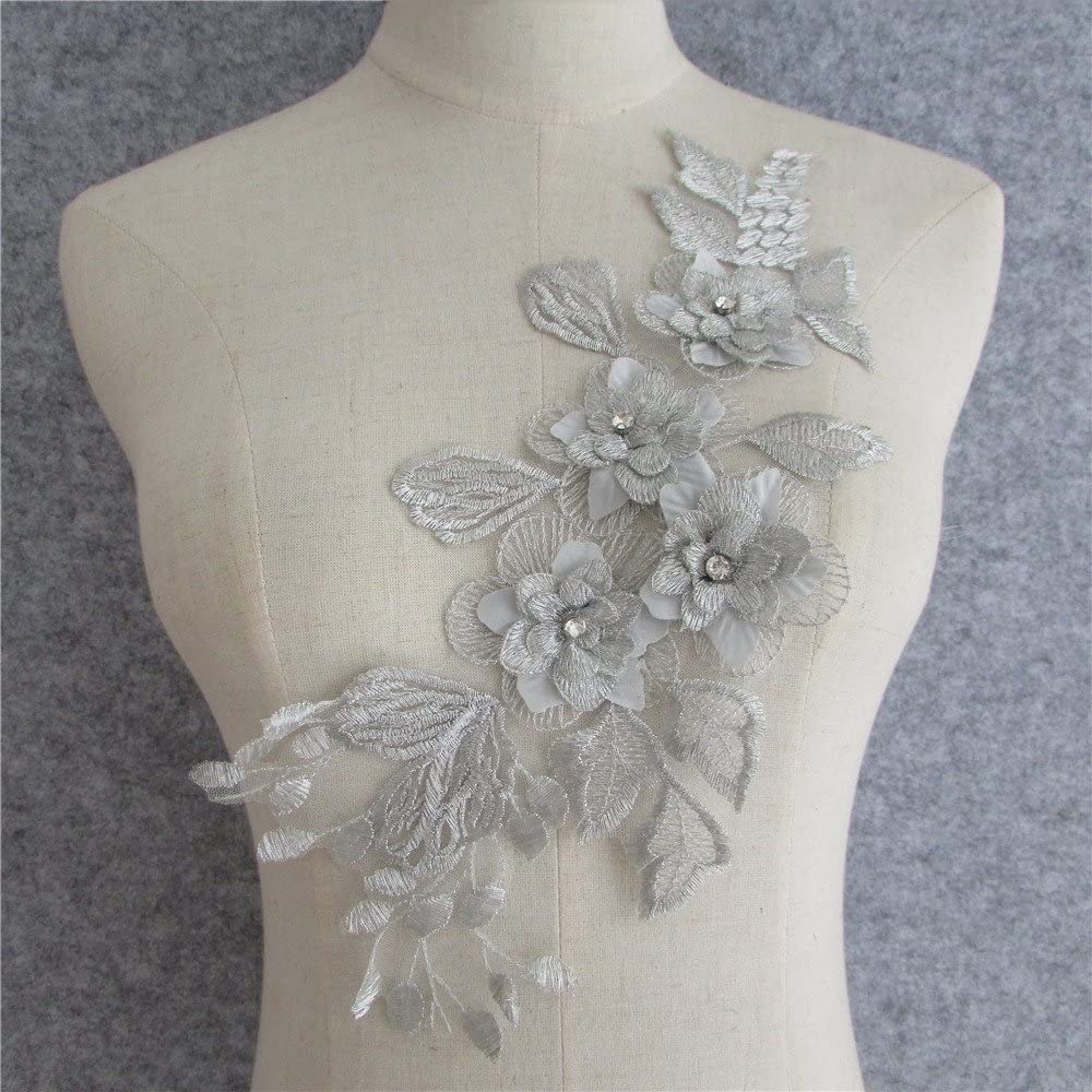 Applicazione Con Colletto Rotondo In Pizzo Ricamato, Toppa In Pizzo, Motivo Applique, Colletto Per Cucito, Fai Da Te, Costume Da Sposa, Decorazione