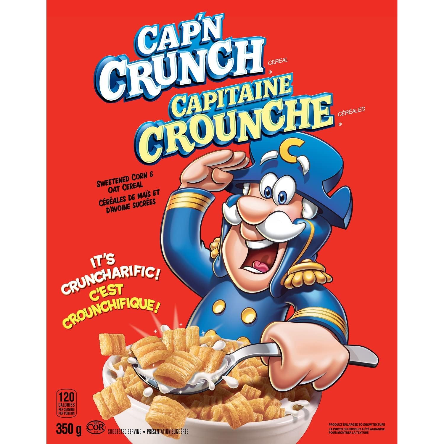 American Cereal - Quaker Captain Crunch Cereal - 350g - Import