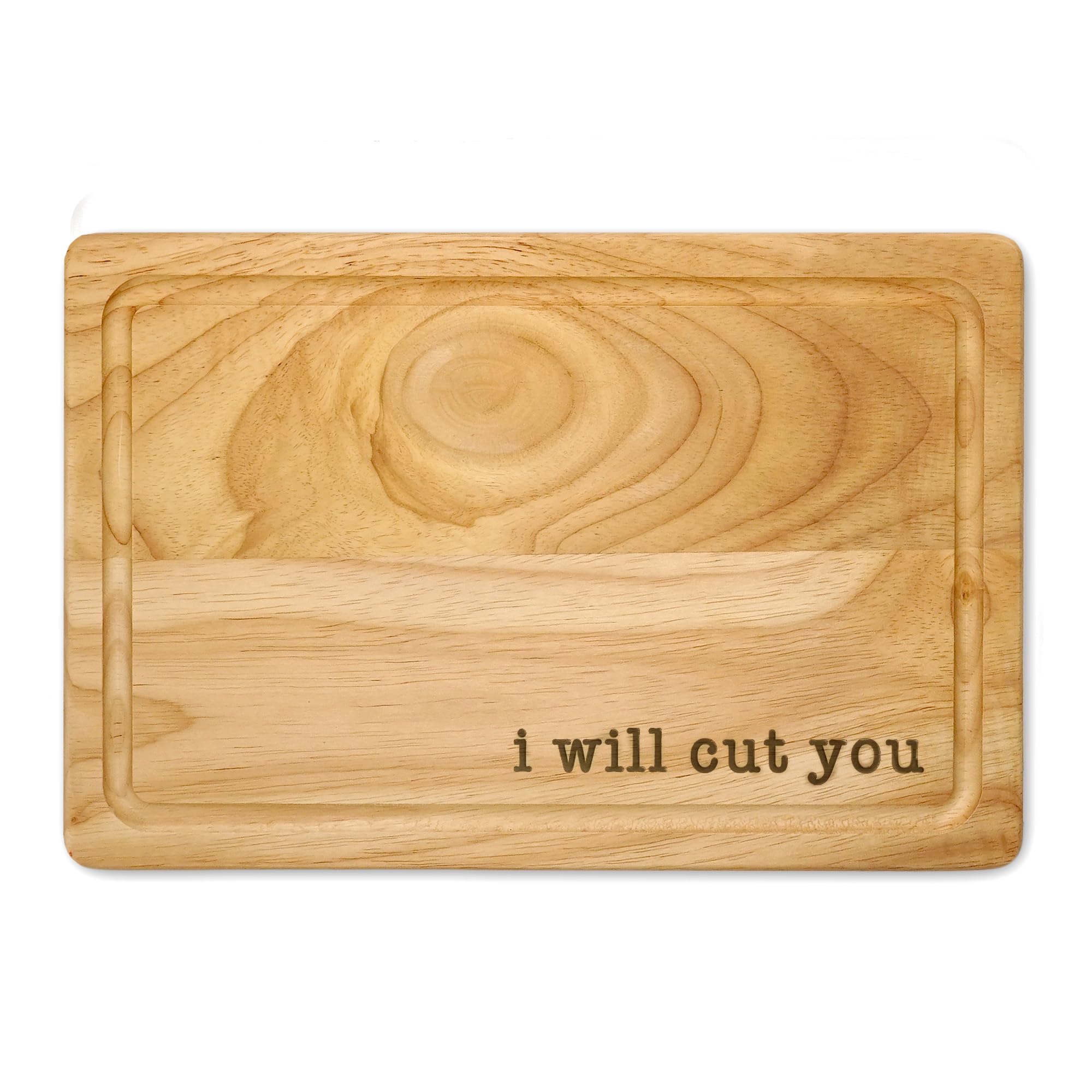 I Will Cut You Wooden Chopping Board Engraved Cheese Board Serving Board Funny Novelty Gift