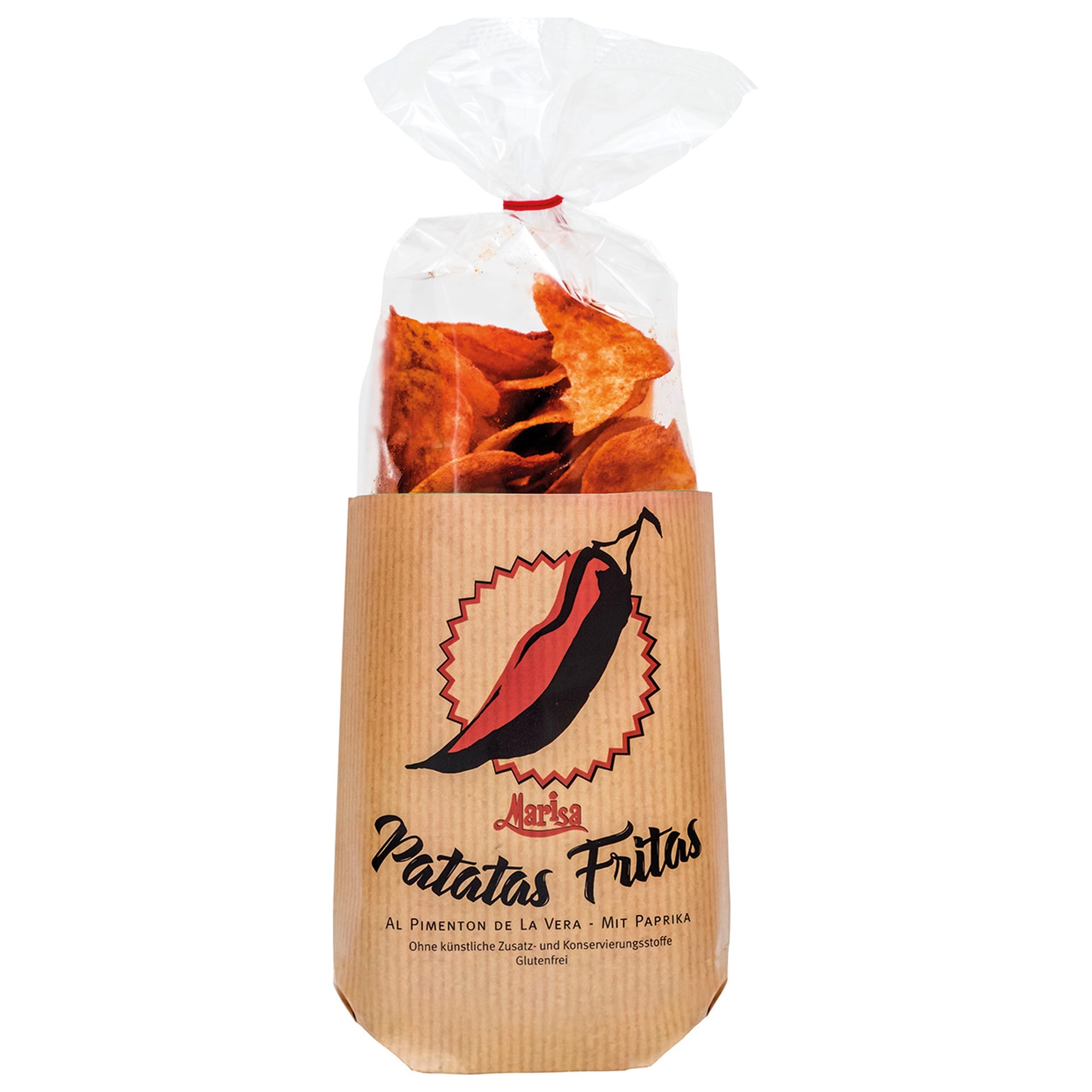 Patatas Marisa Kartoffelchips mit Paprika, glutenfrei, aus Spanien inkl. FeinWert E-Book (12 x 150 g)