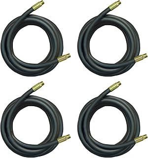 Apache 98398336-C 1/2" x 120" Lightweight Hydraulic Hose with Male Fittings, 4-Pack - 3500 PSI SAE 100R2AT