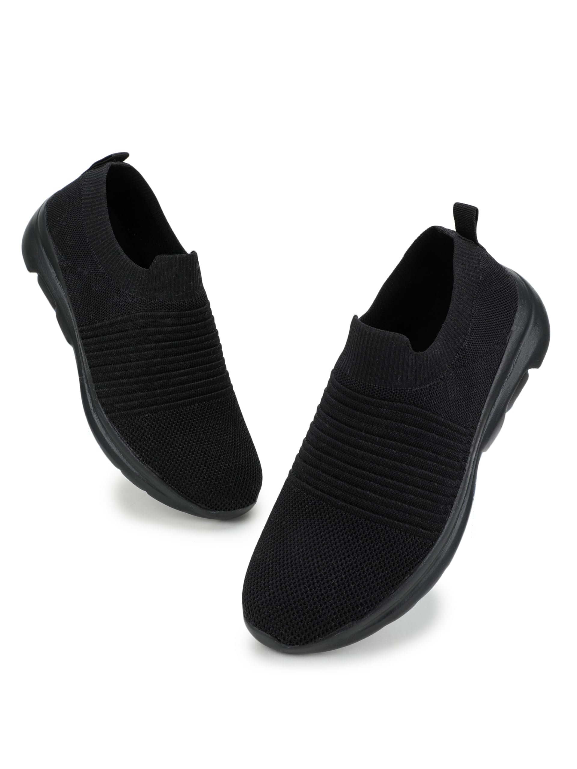 skitter Men's Lightweight Slip-On-Shoes Polyester Material Black Color Footwear (GN-133)-picture-18