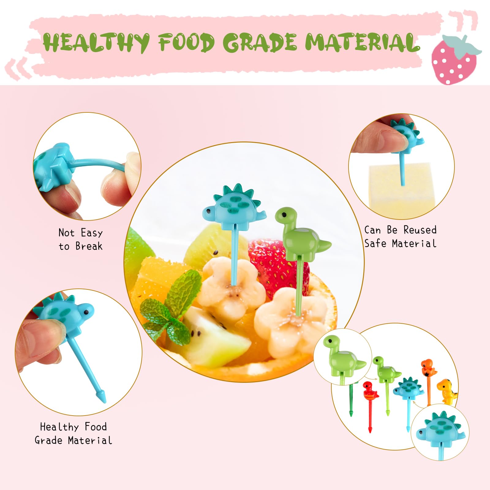 Piekser Fingerfood Fourchettes à Fruits Pour Enfants Pics Pour