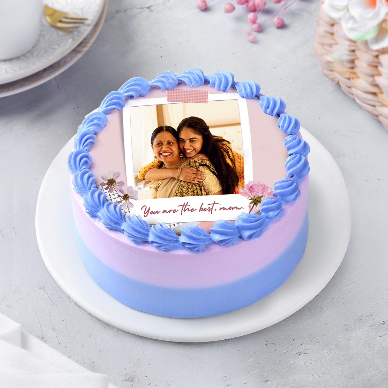Fnp Customised Chocolate Photo Cake for Mum Half Kg-picture-12