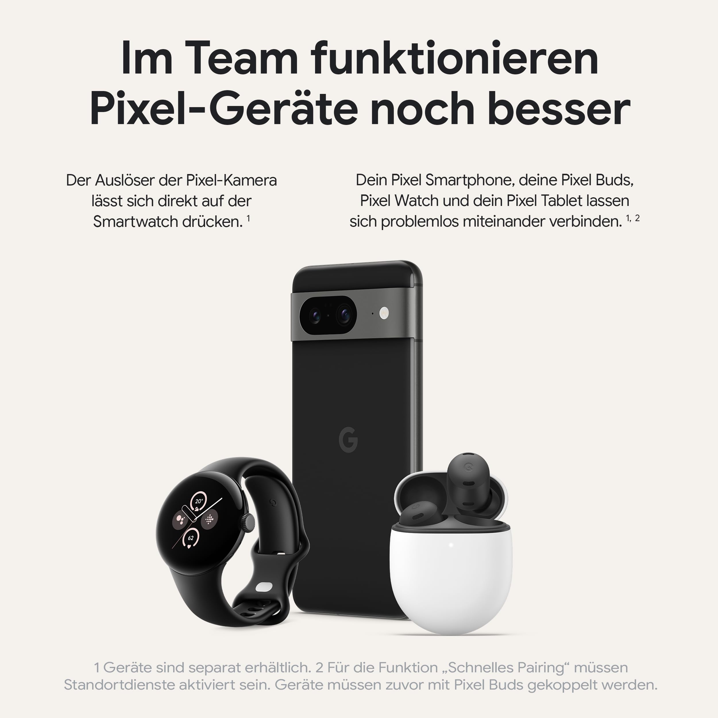 Google Pixel 8 - SIM-freies Android-Smartphone mit leistungsstarker Pixelkamera, 24 Stunden Akkulaufzeit und leistungsstarken Sicherheitsfunktionen - Rose, 128 GB (Refurbished)